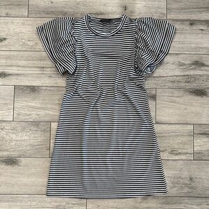 Striped Black and White Dress